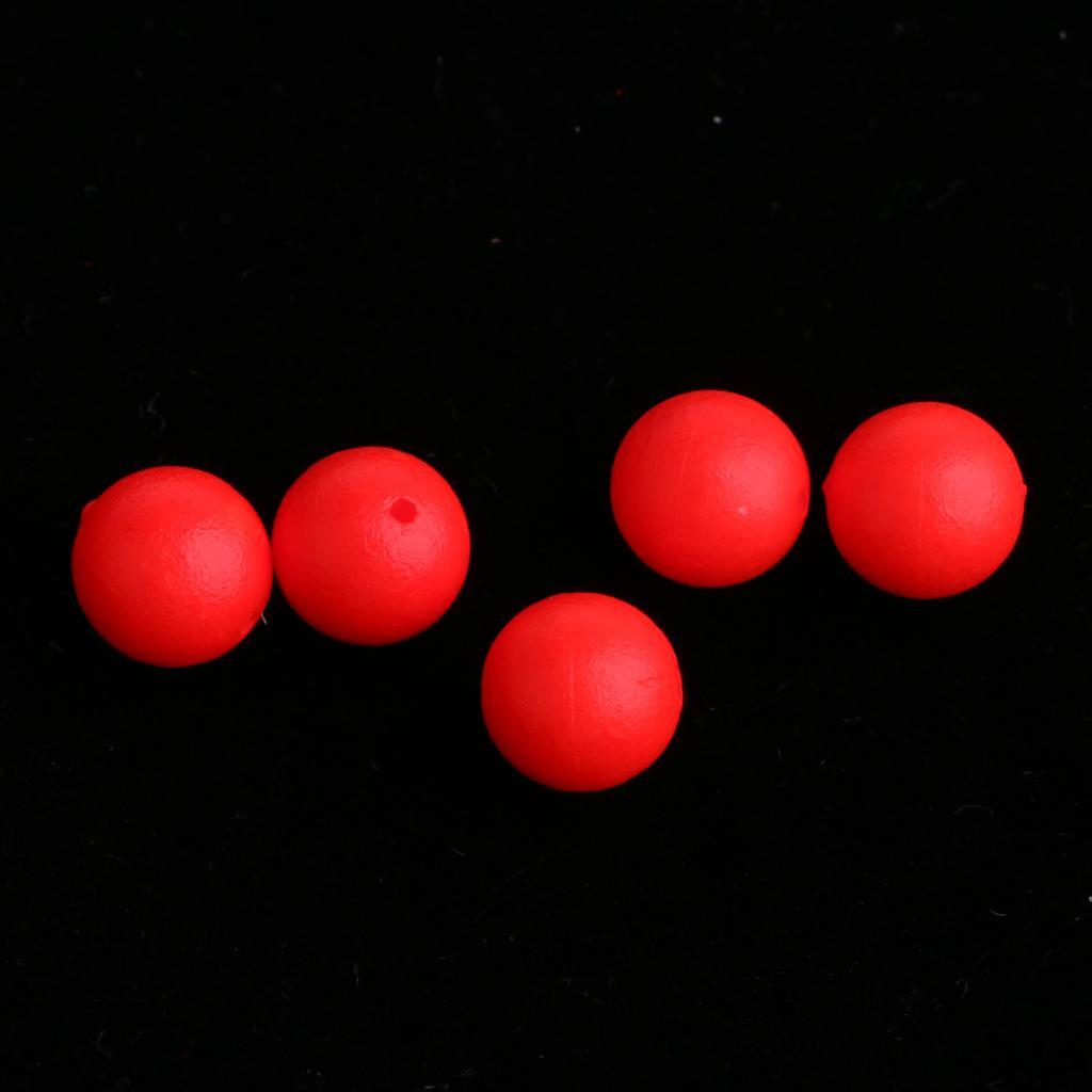200pcs Fishing Floating Bobbers Ball EVA Foam Indicator 8.3mm 7mm