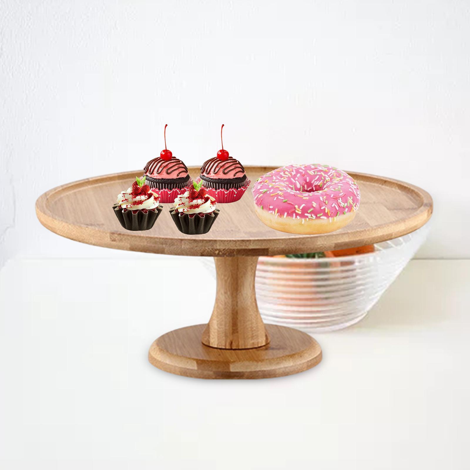 Cake Stand Round Party Wooden Tray Serving Tray for Wedding Party