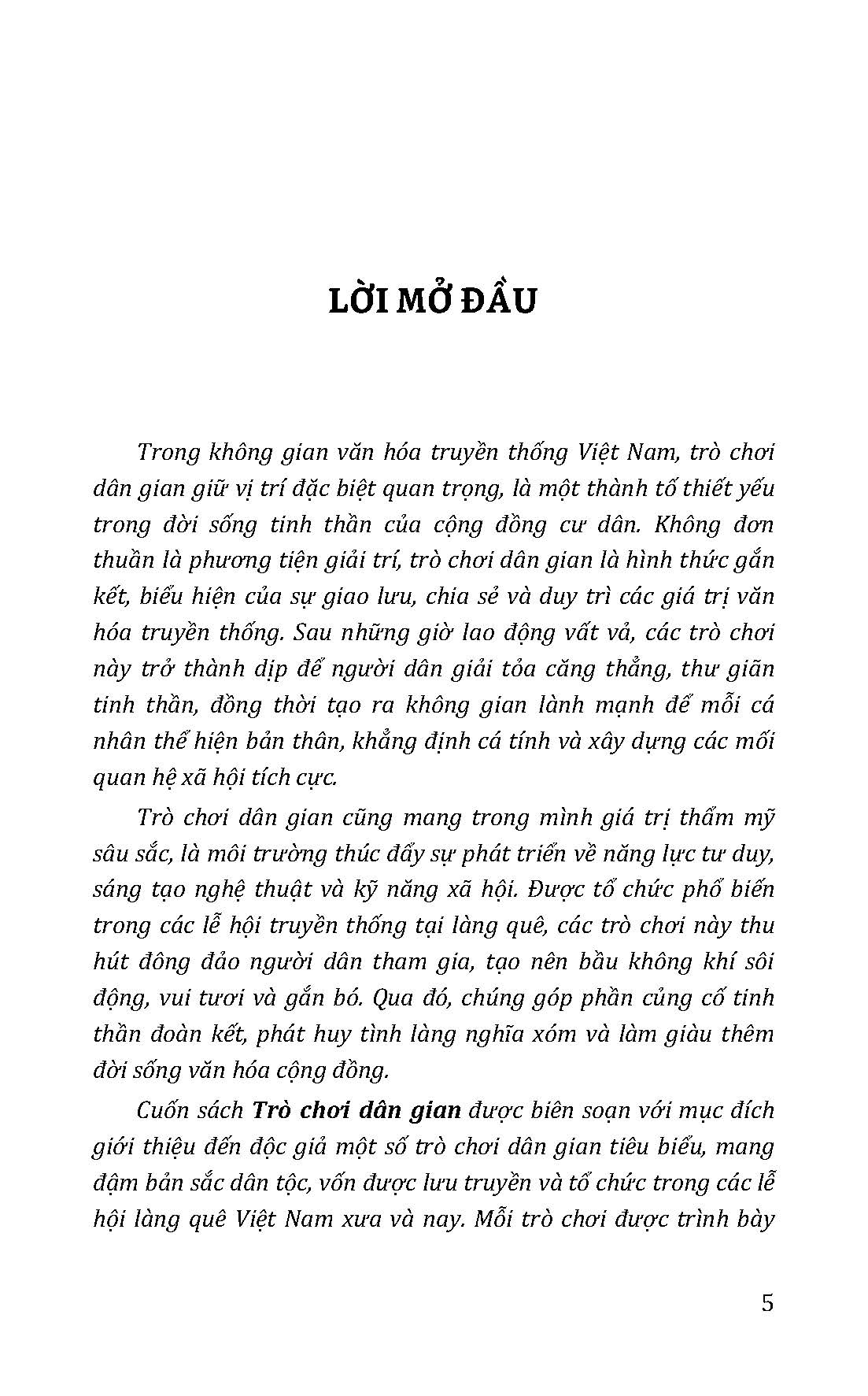 Trò Chơi Dân Gian (Tủ Sách Văn Hoá Việt Nam)