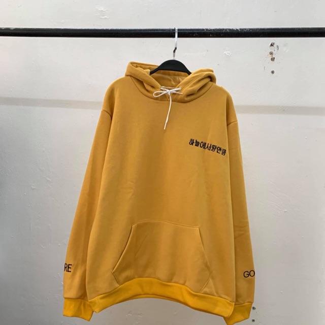 HOODIE UNISEX CHỮ HÀN MÃ 04 MÀU