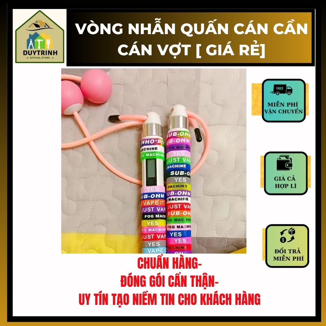 10 Vòng Cao Su Quấn Cán Cần Câu, Cán Vợt Cầu Lông , Cán Vợt Câu cá Sêu Đẹp, Siêu Rẻ