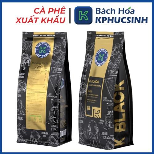Cà phê rang xay K-Coffee Robusta Arabica chuẩn xuất khẩu K-Black (454g/gói)