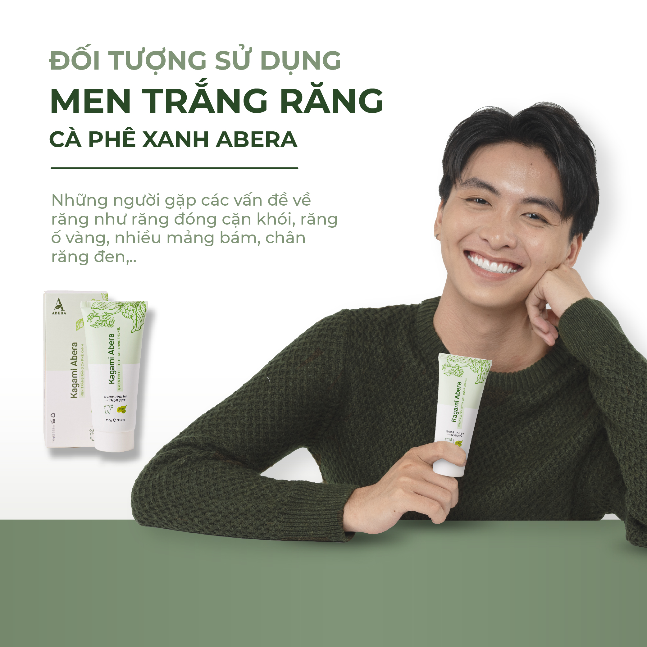 Men Trắng Răng Kagami Abera Khắc Phục Mọi Vết Ố Vàng Trên Răng Và Giúp Răng Trắng Sáng Tự Tin