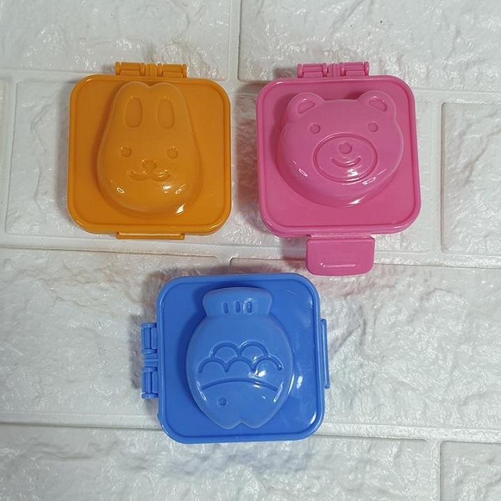 Bộ 6 khuôn ép cơm ép trứng ép bánh dễ thương cho bé - GDHN Loại Tốt
