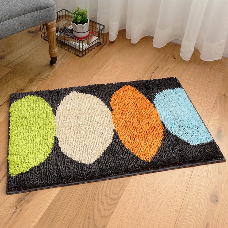 Thảm Cotton Len Dệt Vải Nổi Chiếc Lá Cao Cấp PA9162