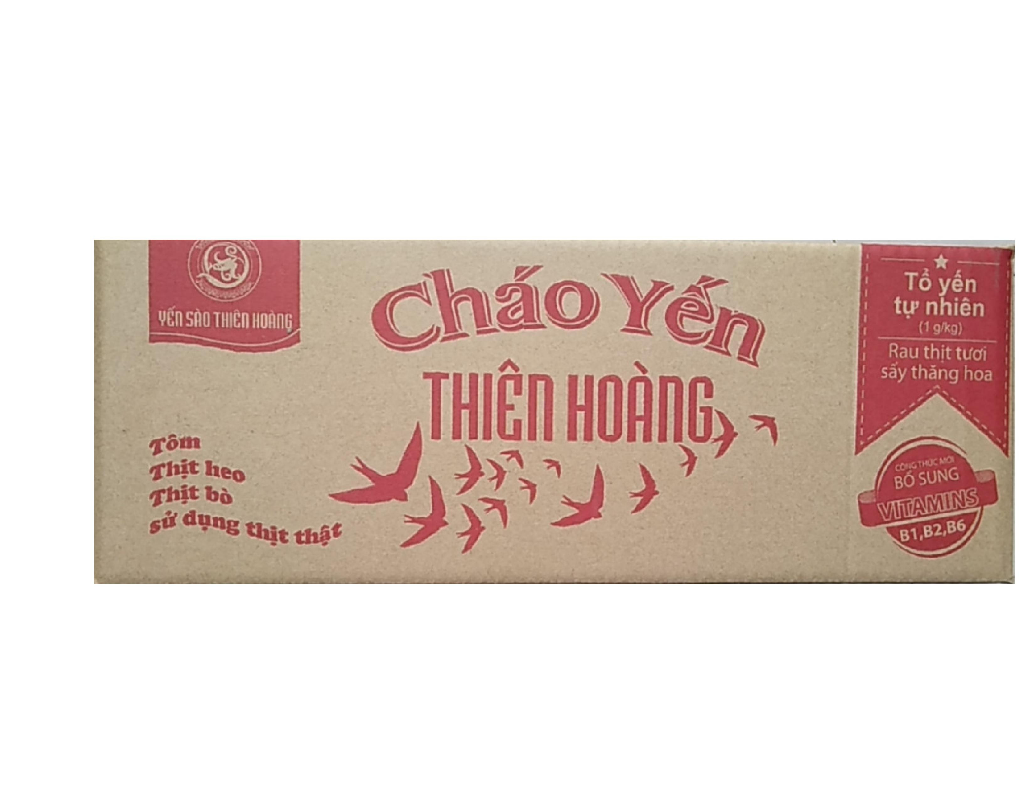 Combo 30 gói cháo yến Thiên Hoàng Tiện Lợi-Thiên Nhiên-Dinh Dưỡng (3 vị)