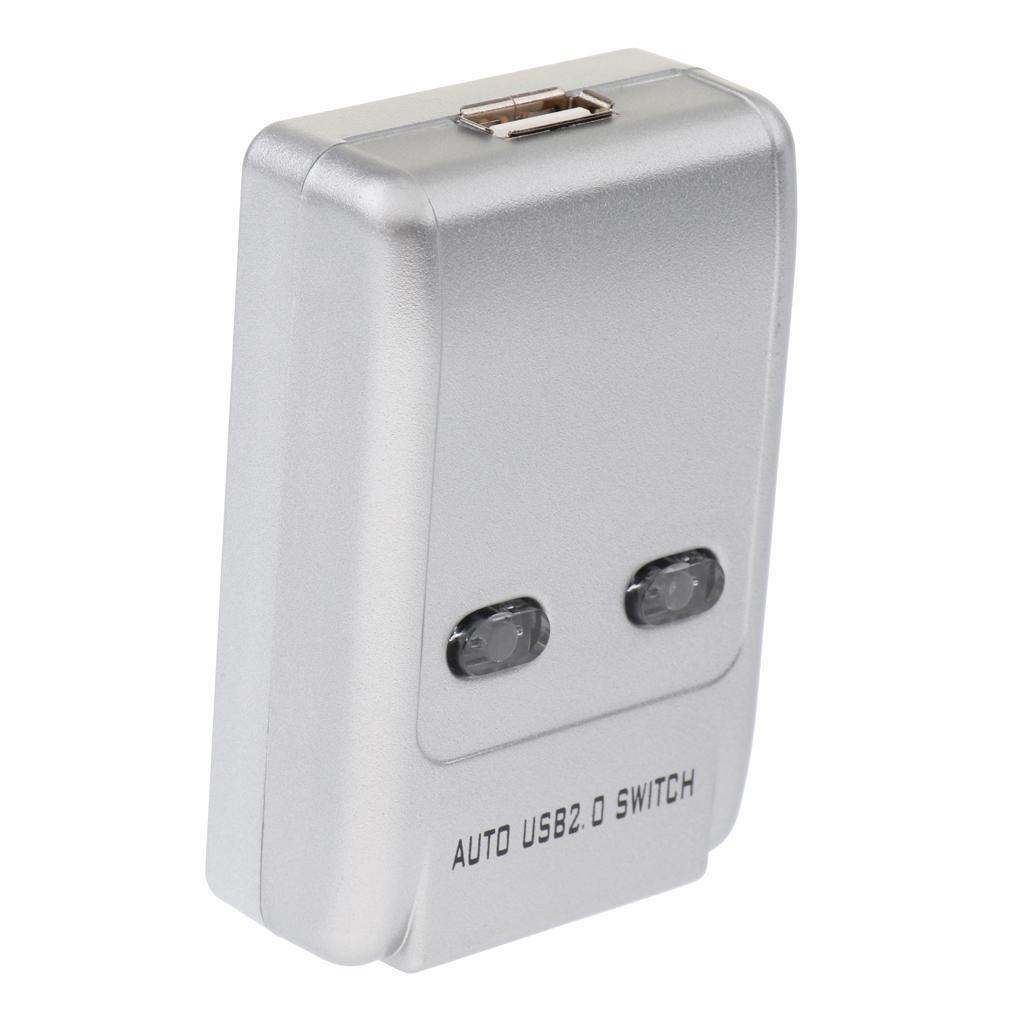 USB 2.0 Sharing Switcher 2 Port USB Switch Selector For PC Printer