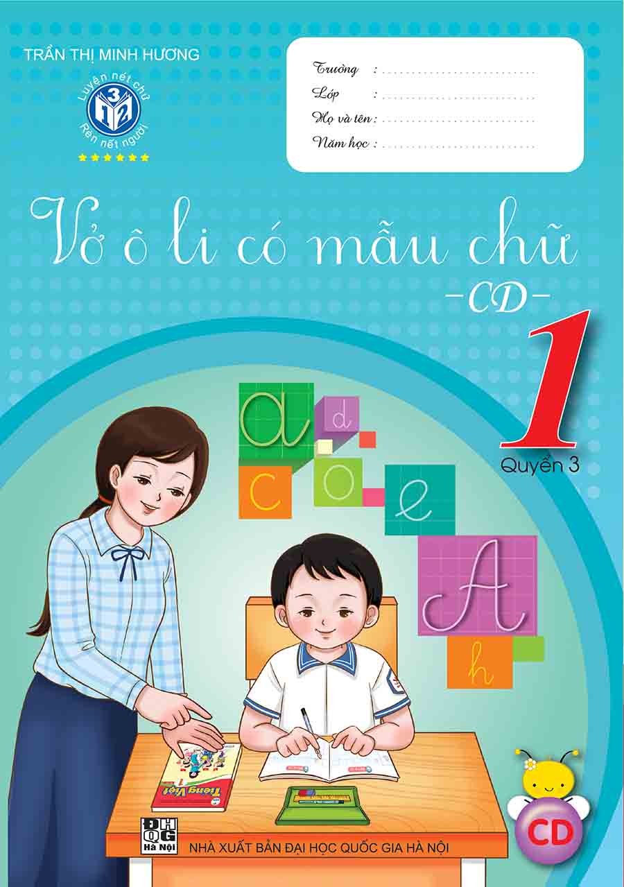 Bộ vở ô Li Có Mẫu Chữ Cánh Diều Lớp 1