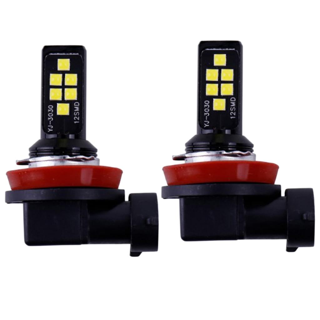 2Pcs H11 H8 1200LM 6500K 60W  LED Fog Driving Light Car