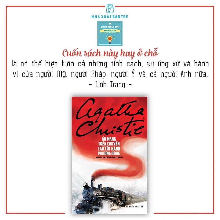 Sách Án Mạng Trên Chuyến Tàu Tốc Hành Phương Đông - Agatha Christie