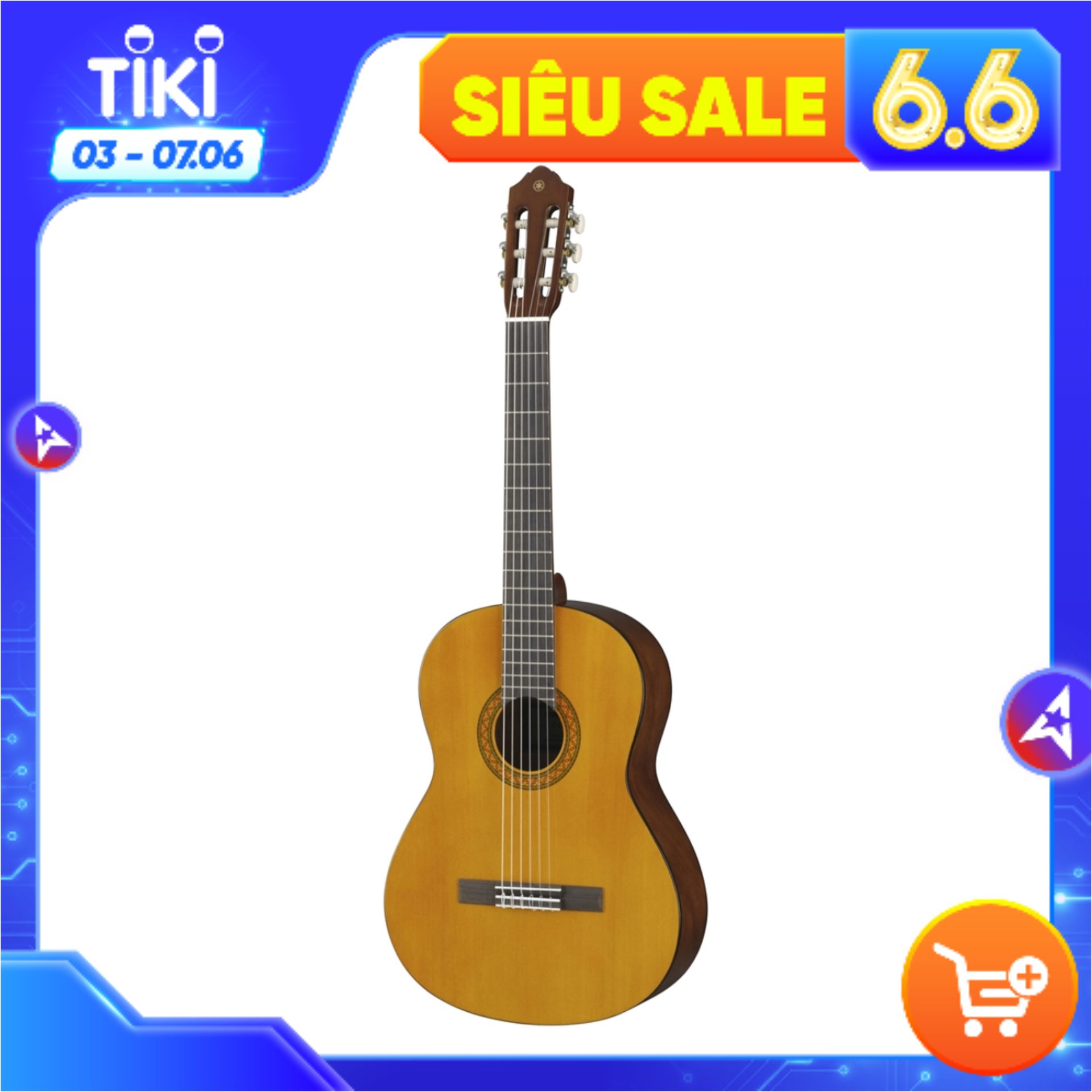 Đàn Guitar Classic Yamaha C40, Mặt đàn Gỗ Vân Sam, Dễ chơi, Âm thanh hay, Xuất xứ Indonesia - Hàng chính hãng