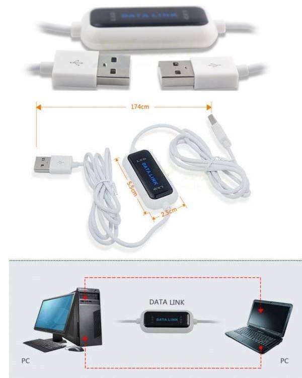Cáp Data Link truyền dữ liệu giữa 2 máy tính