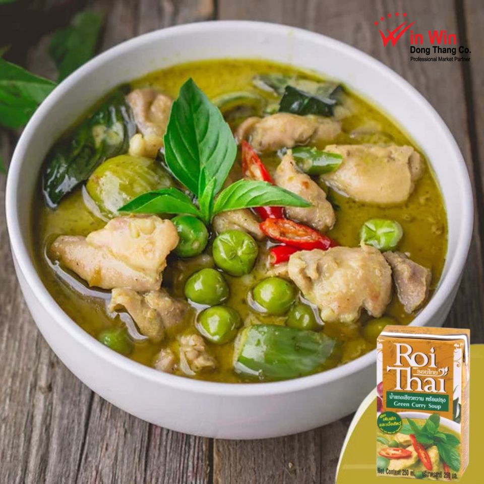 COMBO 2 Hộp Súp Cà Ri Xanh Roi Thai 250ml (Thái Lan)