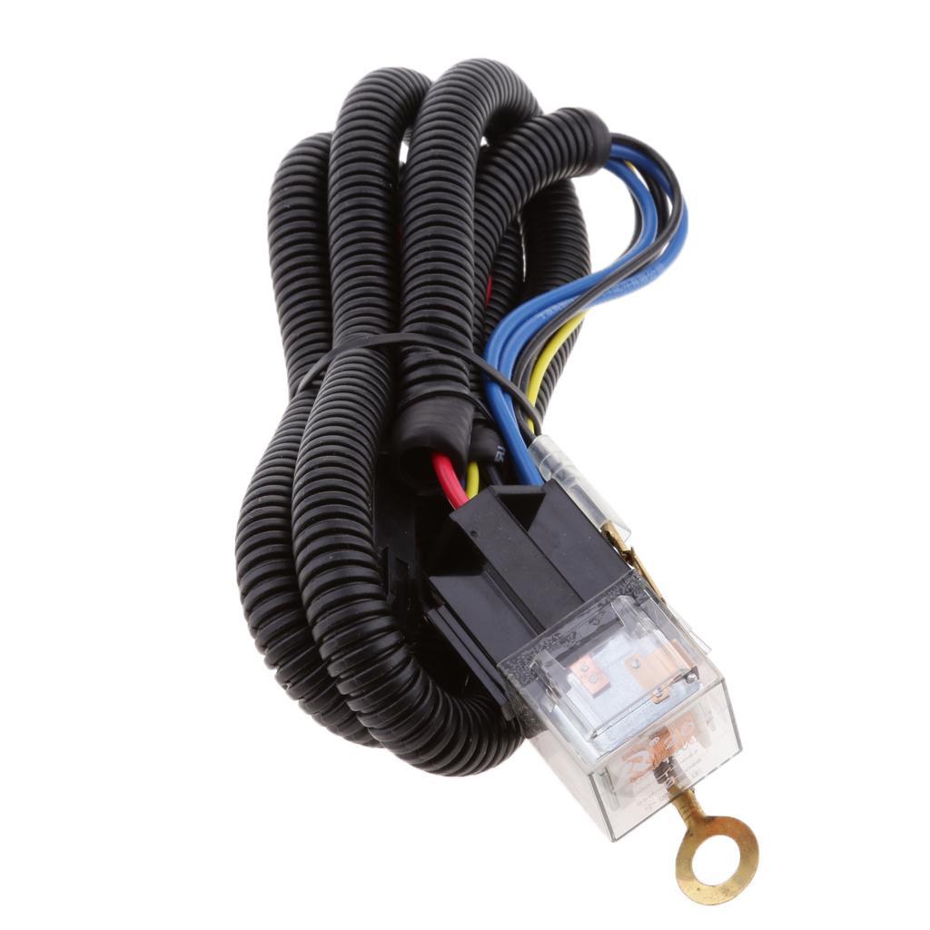 2X 12V Heavy Duty Wiring Harness Kit for Car Truck Grille Mount Blast