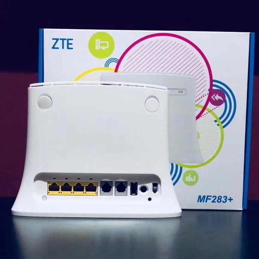 ZTE MF283 Bộ Phát Sóng Wifi 4G Kết Nối 32 Thiết Bị, Có Cổng Lan Wan Kèm Ăng Ten Thu Phát Sóng Cực Khỏe  - Hàng Chính Hãng