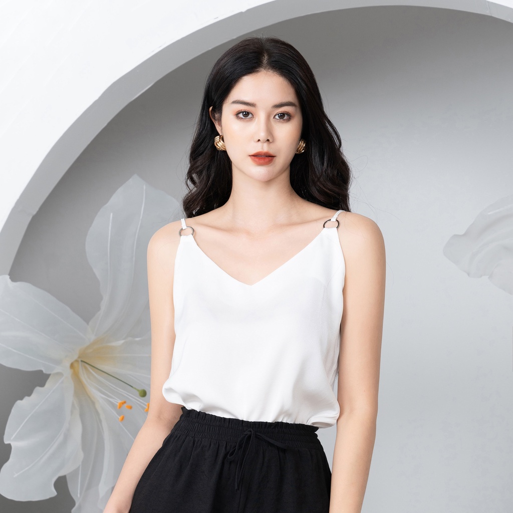 Áo 2 dây nữ croptop thời trang UK Fashion thiết kế co dãn 4 chiều phong cách Hàn Quốc NKSM2202021