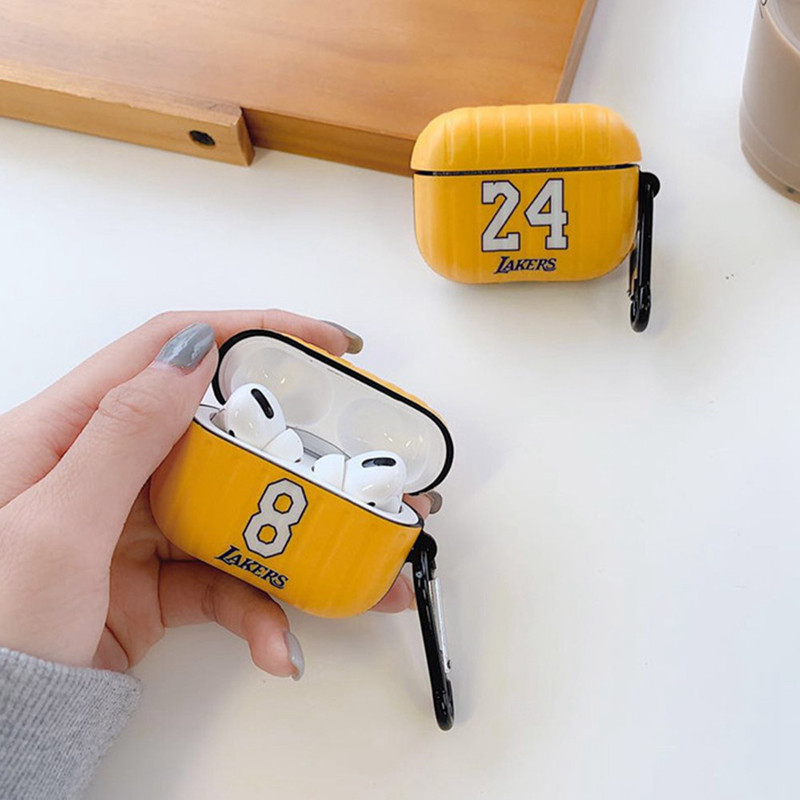 Bao case tai nghe Apple Airpods 1 / 2 hiệu HOTCASE Lakers Bryant chống sốc, chống vân tay, chống bám bẩn - Hàng nhập khẩu