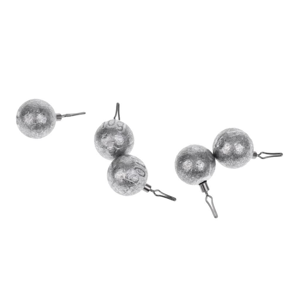 Lead Fishing Sinkers Lead Round Balls Weights Quick Insert Lead Sinker For Fishing Accessories