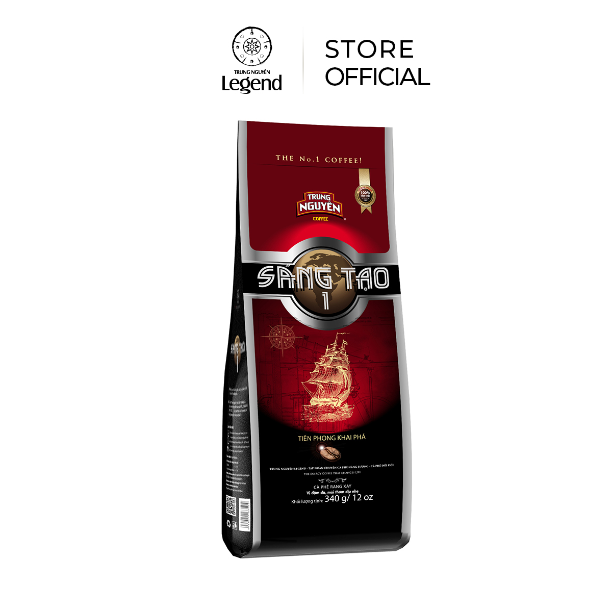 Cà phê Rang Xay Sáng Tạo 1 - Trung Nguyên Legend - 340gr