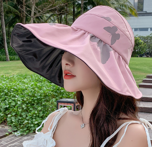 Mũ rộng vành chống nắng chống tia UV cao cấp, nón chống nắng nữ đi biển