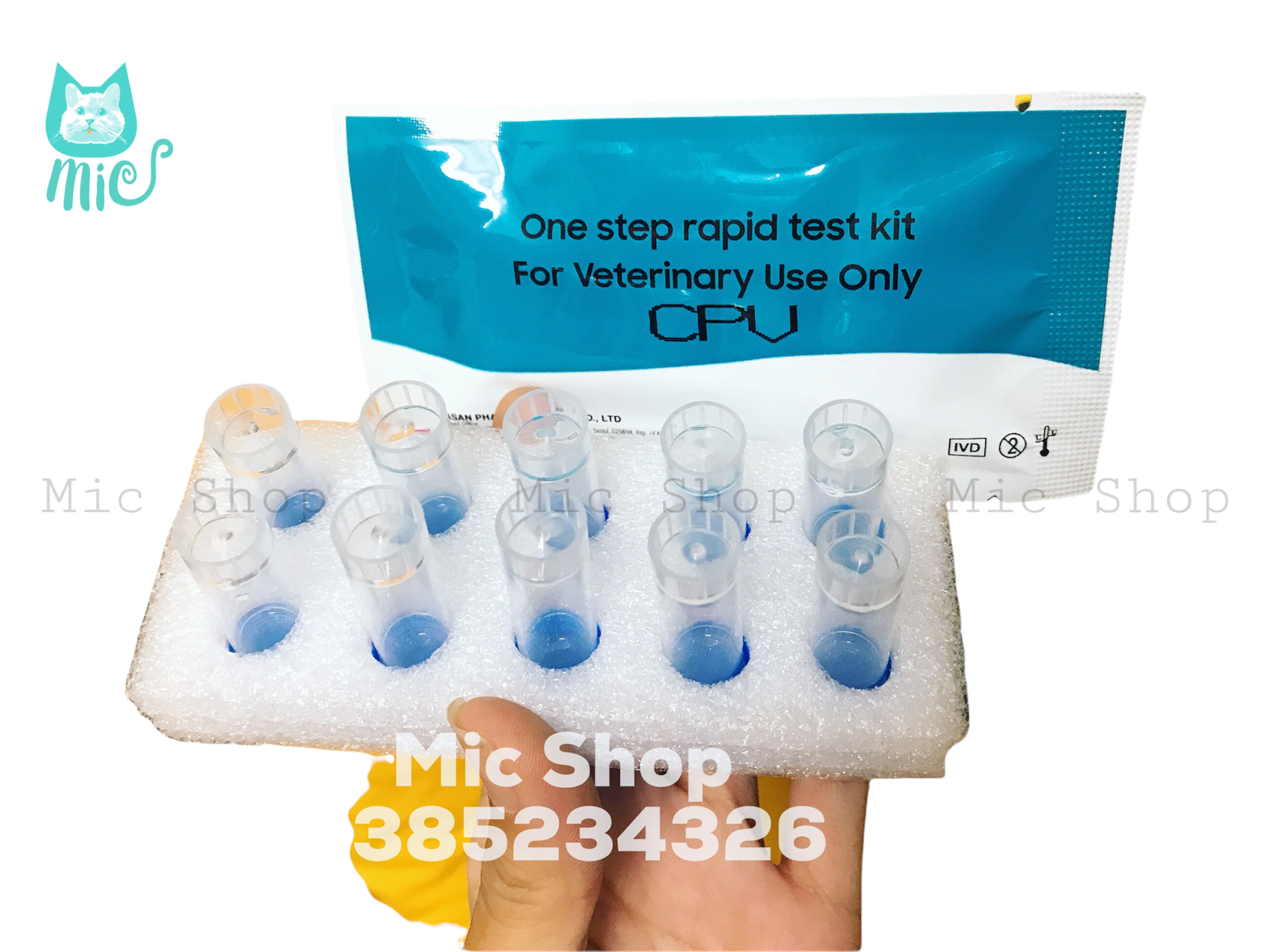 QUE TEST BỆNH CARE CDV VÀ PARVO VIRUS CPV, FPV (giảm bạch cầu) cho thú cưng