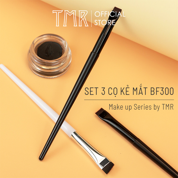 [Set 3] Cọ Kẻ Mắt &amp; Kẻ Khuôn Chân Mày BF300 TMR, cọ vẽ eyeliner sắc nét hoàn hảo, cọ đa công dụng, cọ vẽ chân mày