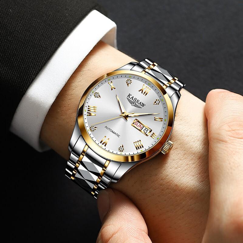 Đồng hồ nam chính hãng KASSAW K977-1 Chống Nước ,chống xước ,kính sapphire, bảo hành 24 tháng,hàng mới 100%