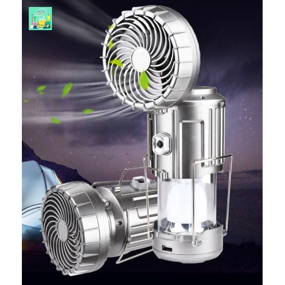 Quạt Tích Điện 3 Trong 1 - Tích Hợp QUẠT, ĐÈN PIN, SẠC ĐIỆN THOẠI - Chất Liệu Bền, Cực Tiện Dụng - Hot Trend 2022
