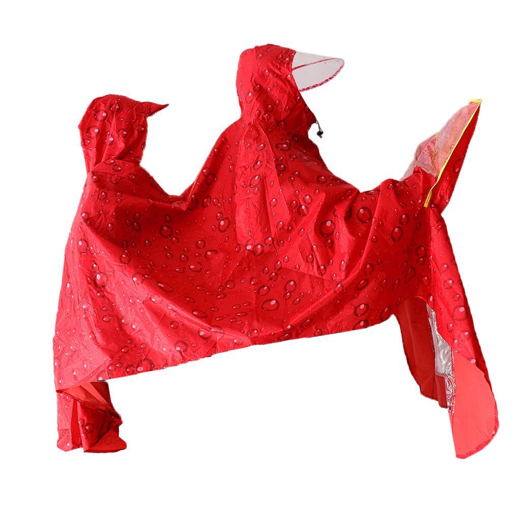 Cycling Bicycle Bike Raincoat Rain Cape Poncho Cloth Rainproof Double Poncho