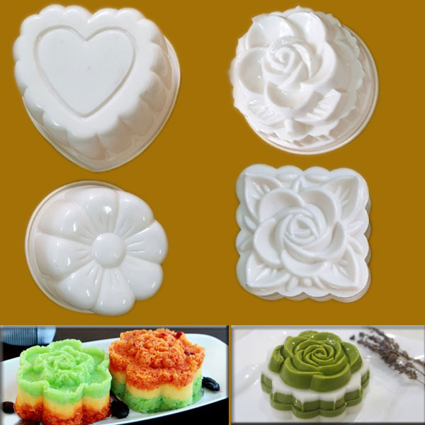 Combo 4 Khuôn Làm Bánh Trung Thu Rau Câu 9cm