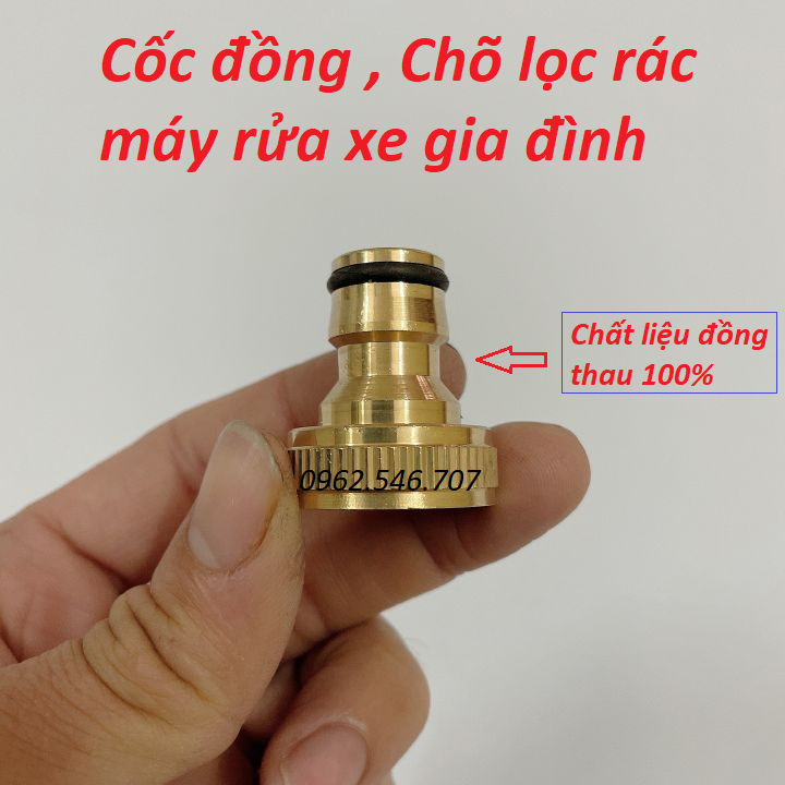 Bộ khớp nối nhanh bằng đồng Khớp nối nhanh dây cấp nước đầu vào máy rửa xe gia đình, khớp nối nhanh dây hút nước