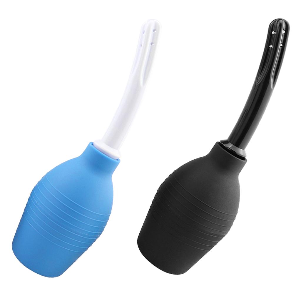 Men Women Enema Bulb Clean Anal High Grade Silicone Douche with Nozzle 310ml