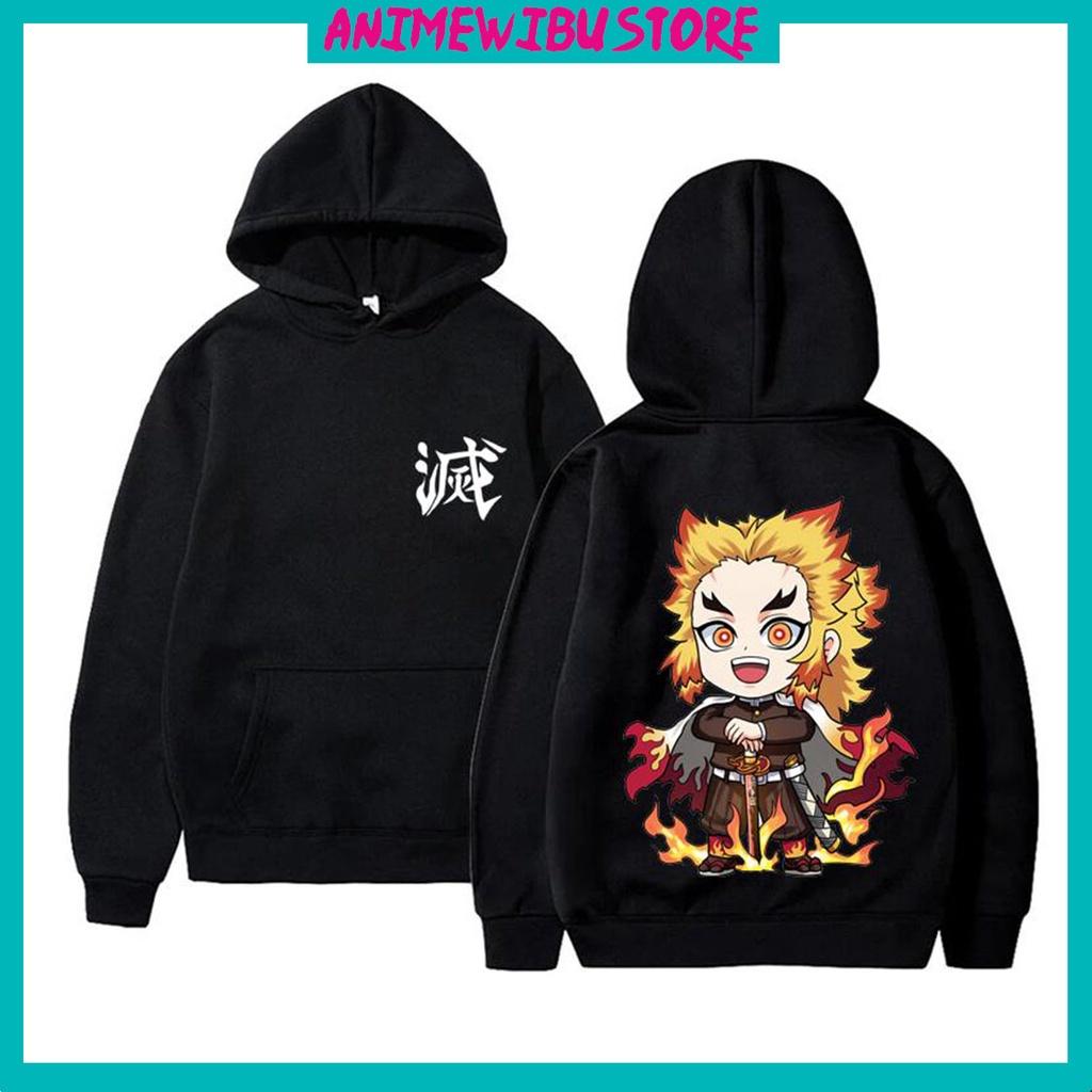 BST Áo Hoodie Kimetsu No Yaiba mẫu Áo Nỉ bông chất dày dặn Anime Demon Slayder