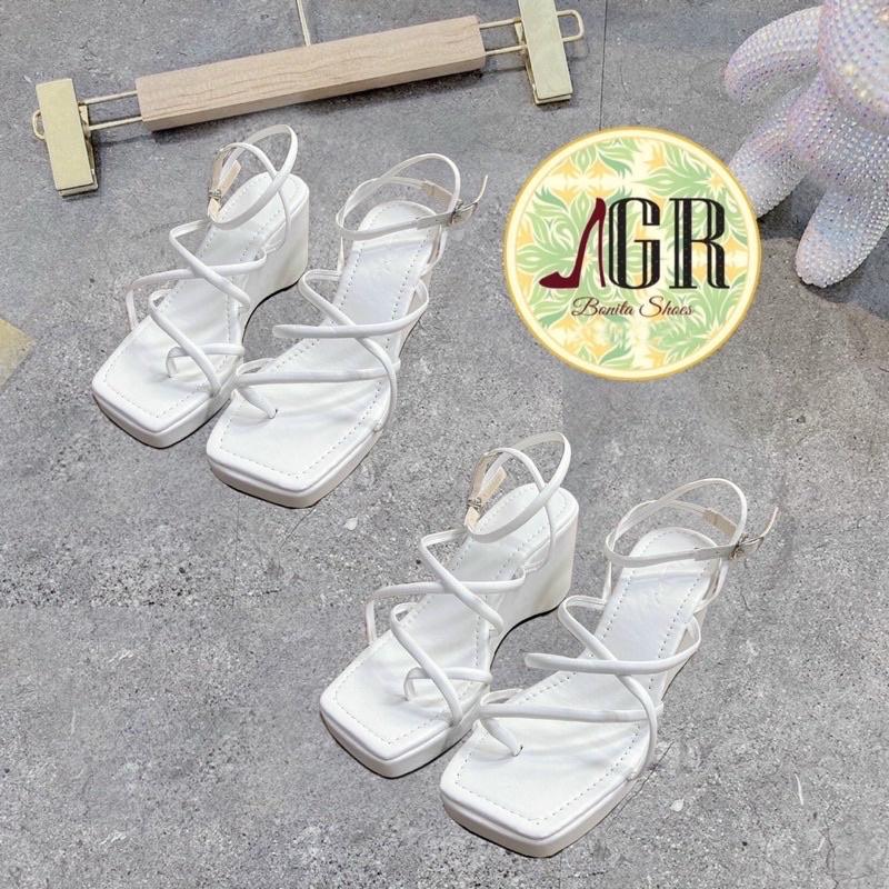 Sandal xuồng xỏ dây ống nhuyễn hh da mềm cao 7 cm