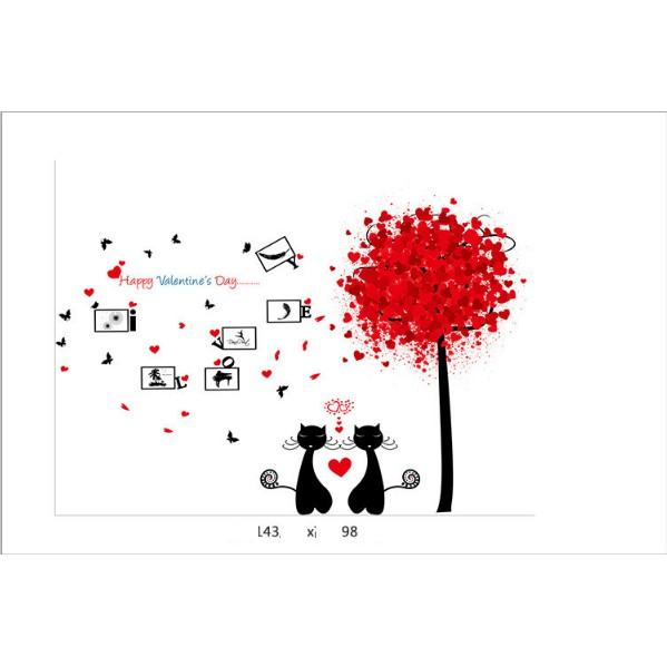 Decal trang trí Happy Valinetine Days A.H