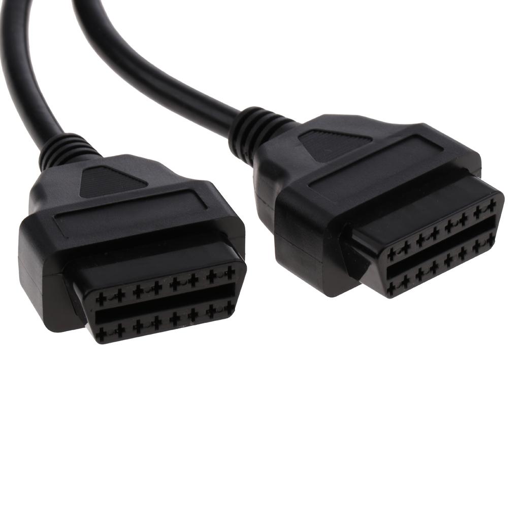 Chất Lượng Cao OBDII Bộ Chia Adapter 16 Pin Male To Dual Nữ Cáp Chữ Y