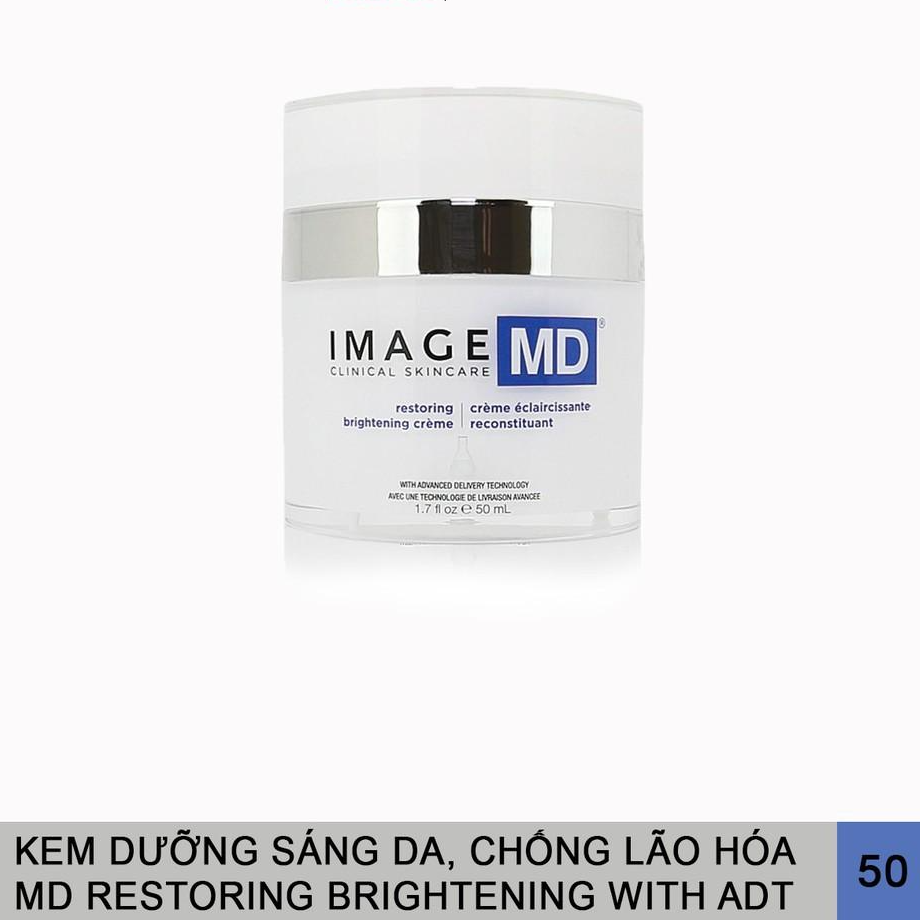 Hình ảnh Kem Dưỡng Làm Trắng Sáng Da, Mờ Thâm Nám Image MD Restoring Brightening Creme Công Nghệ ADT - 50ml