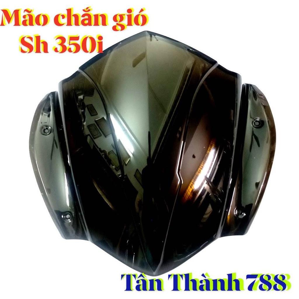 MÃO CHẮN GIÓ SH 350i NHỰA ĐEN TRONG SUỐT GẮN CHO SHVN 2020 - 2022