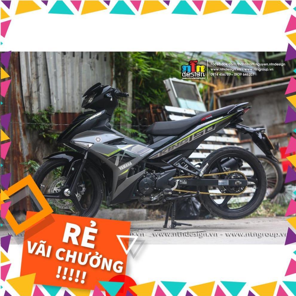 Tem Rời Exciter 150 Mẫu MX Xám Đen Xanh