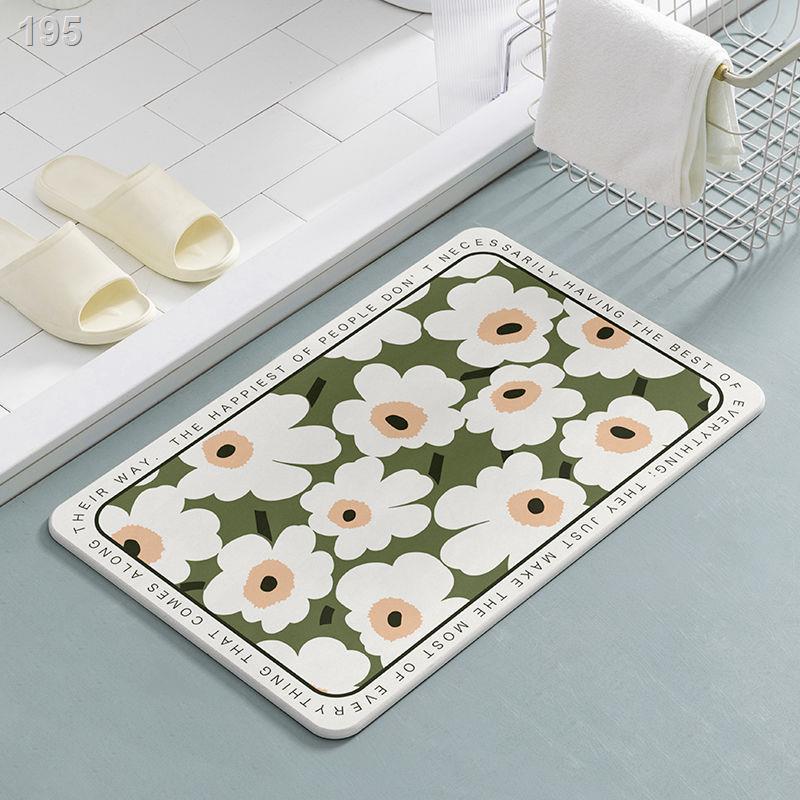 Tấm thấm bùn Tong Yan Diatom lót cửa phòng tắm khô nhanh thảm sàn nhà vệ sinh Bắc Âu