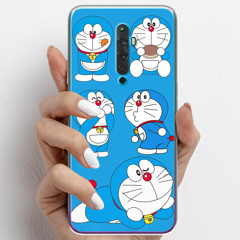 Ốp lưng cho Oppo Reno2, Oppo Reno2 F nhựa TPU mẫu Doraemon ham ăn