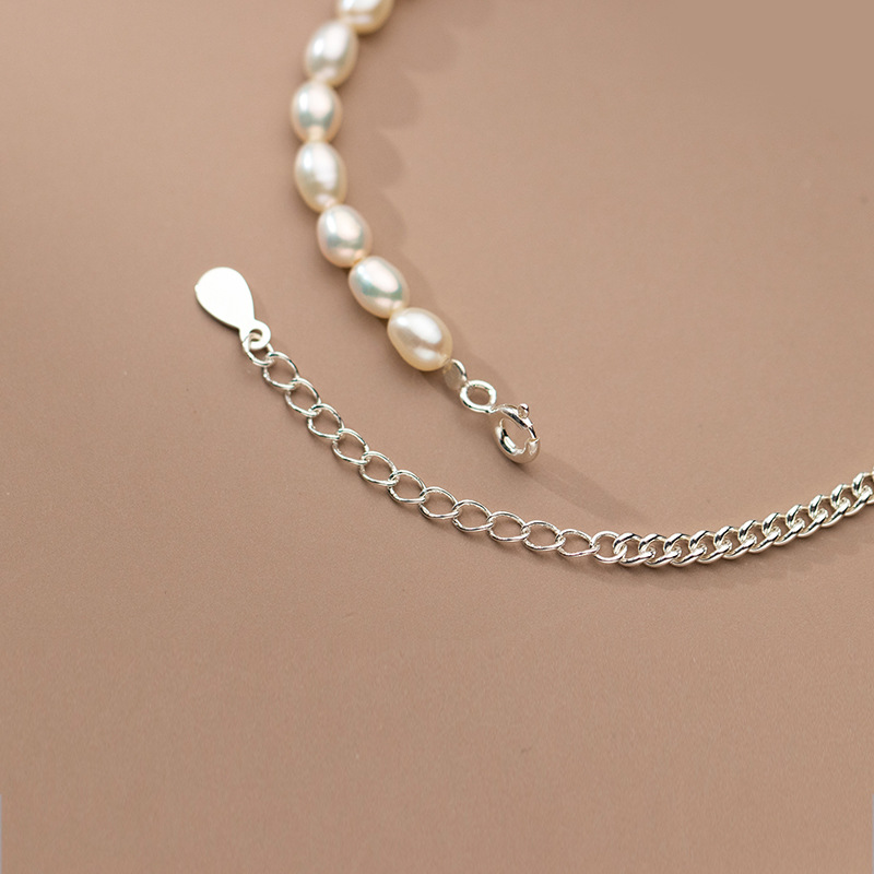 Lắc Tay Bạc Nữ Charm Trái Tim, Lắc Tay Ngọc Trai Nữ 4 Ly Trẻ Trung, Vòng Tay Ngọc Trai Mix Charm Trái Tim Siêu Xinh - LT2817 - Bảo Ngọc Jewelry