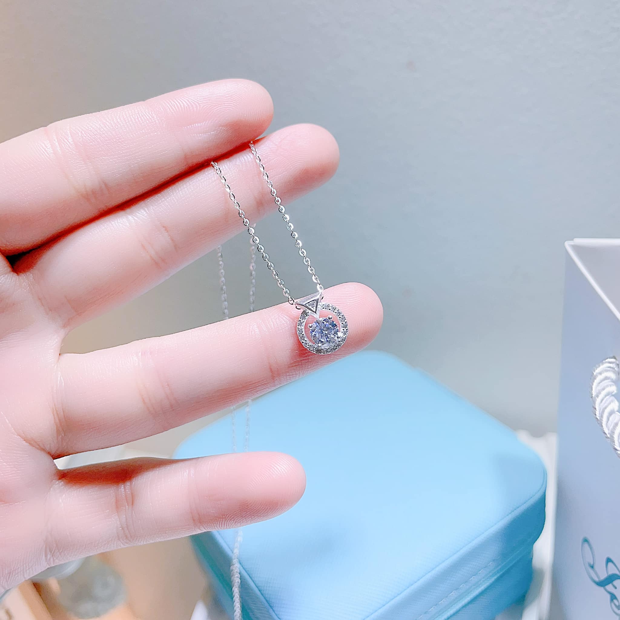 Dây chuyền nữ kèm mặt chất liệu bằng bạc s925 MS085d