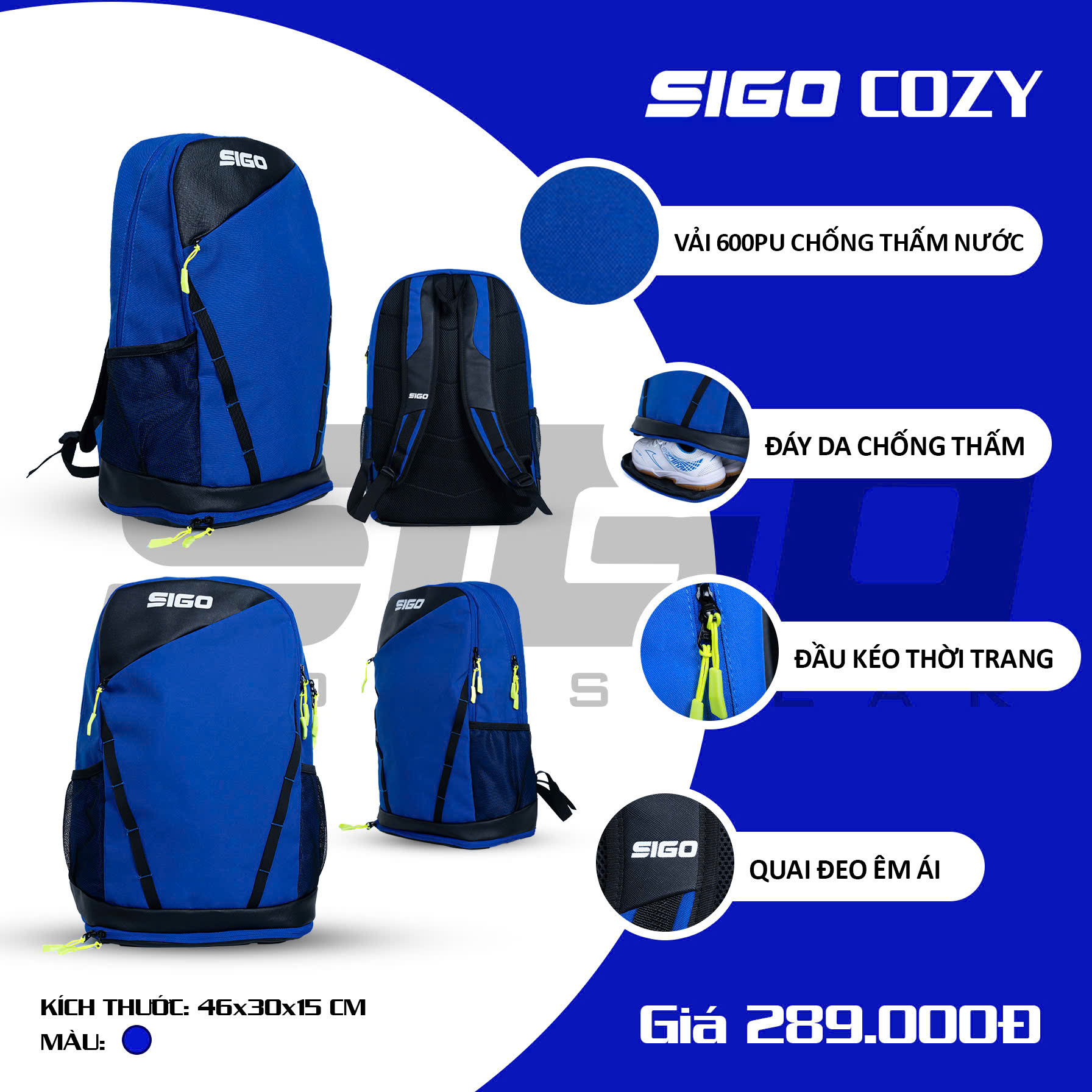Balo Thể Thao Đa Năng SIGO Cozy