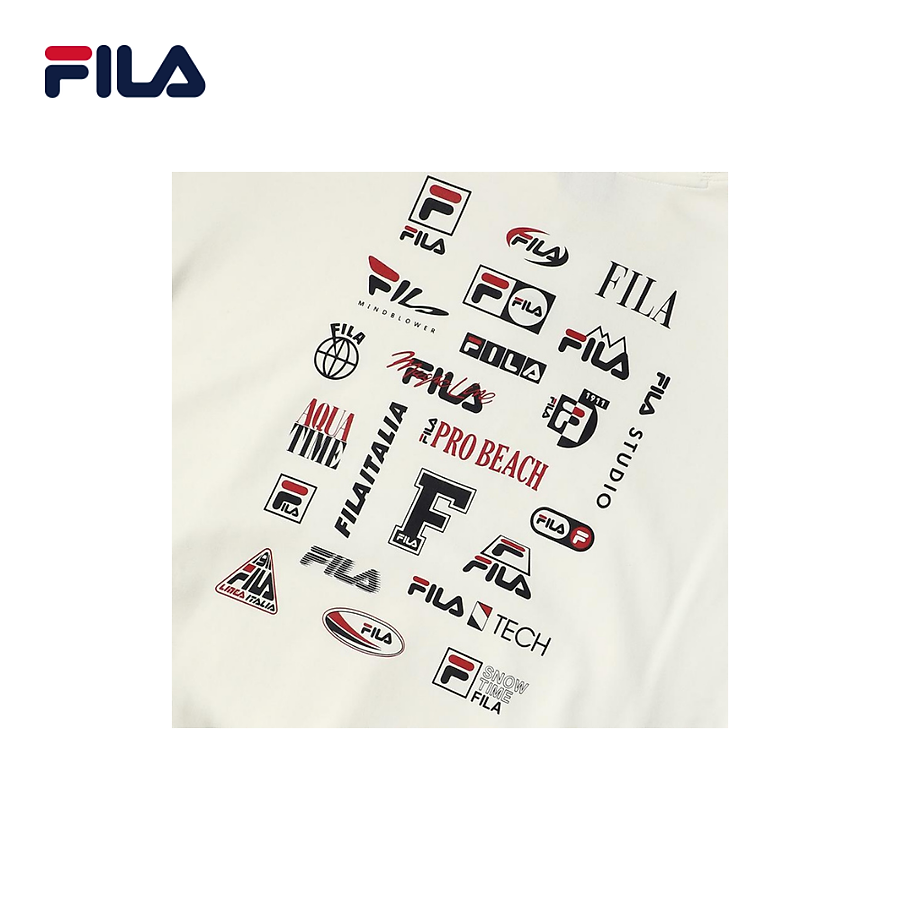 Áo hoodie tay dài có nón unisex Fila Logo Layered - New Beginning Collection - FS2POD1111X