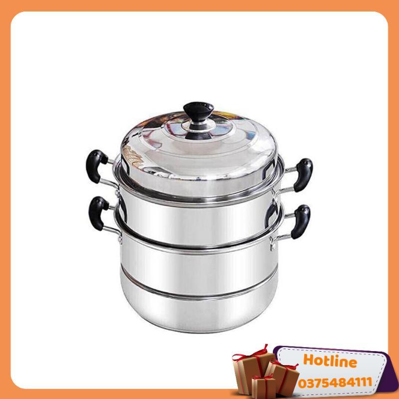 Nồi Hấp Inox 3 Tầng 28Cm Đa Năng Nhà Bếp - Hàng Loại 1