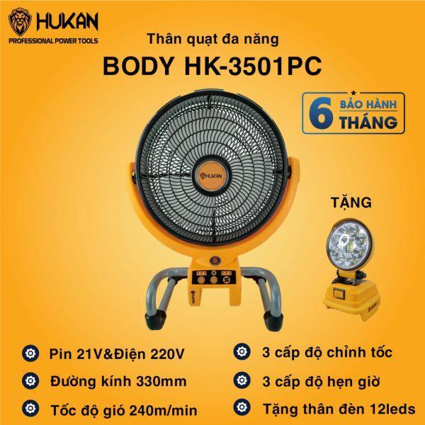 THÂN QUẠT CHẠY PIN 21V BODY HK-3501PC HUKAN - HÀNG CHÍNH HÃNG