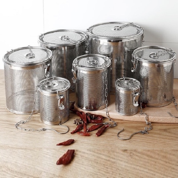 Dụng cụ lọc trà, thảo dược và gia vị bằng inox đủ size cao cấp