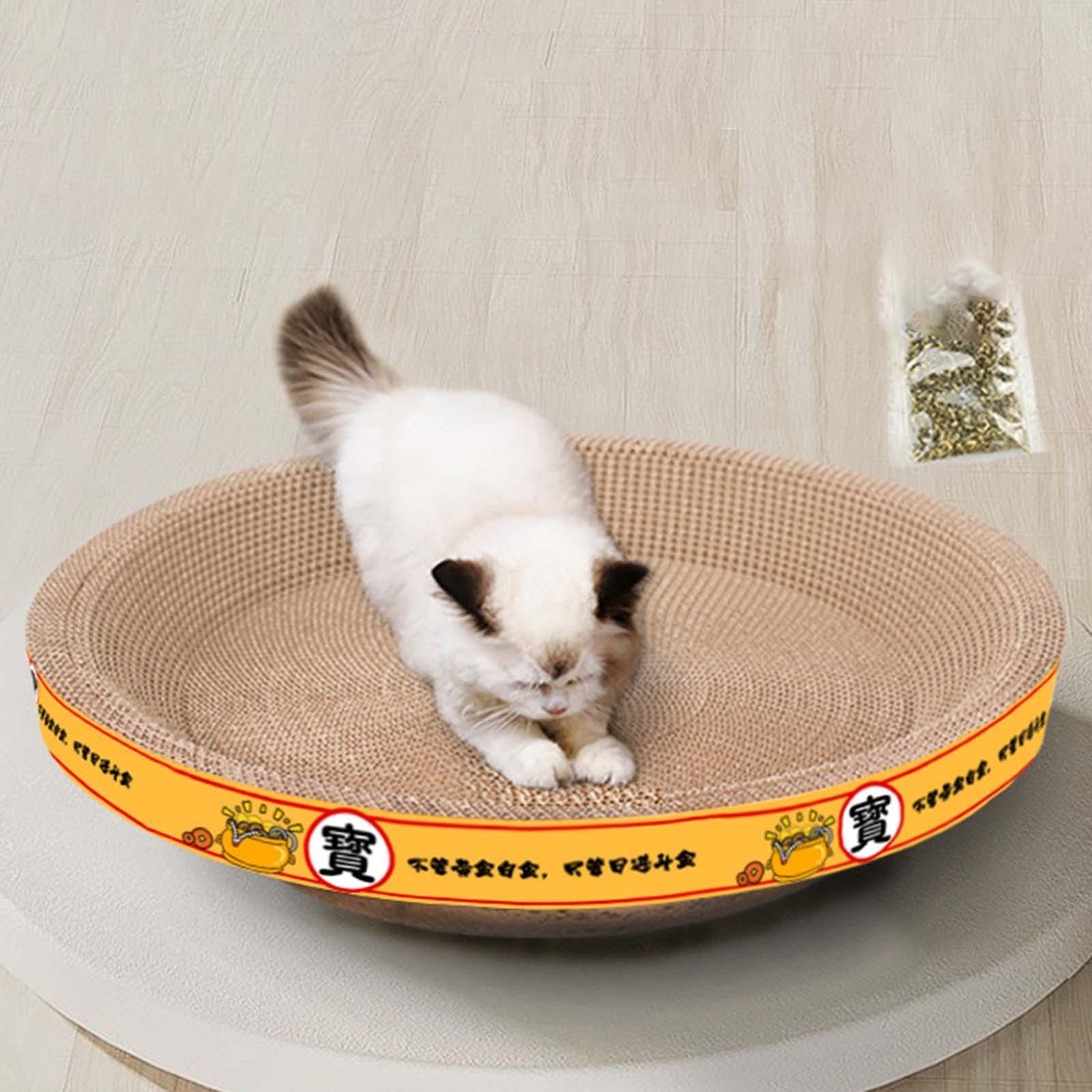 Cat Scratcher Cardboard Cat Scratcher Bowl Corrugated Scratch Pad Lounge Bed