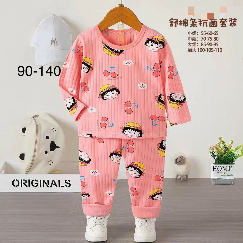 Bộ cotton dài bé gái từ 9-42kg